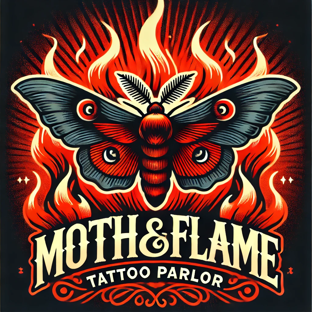 Moth & Flame Tattoo